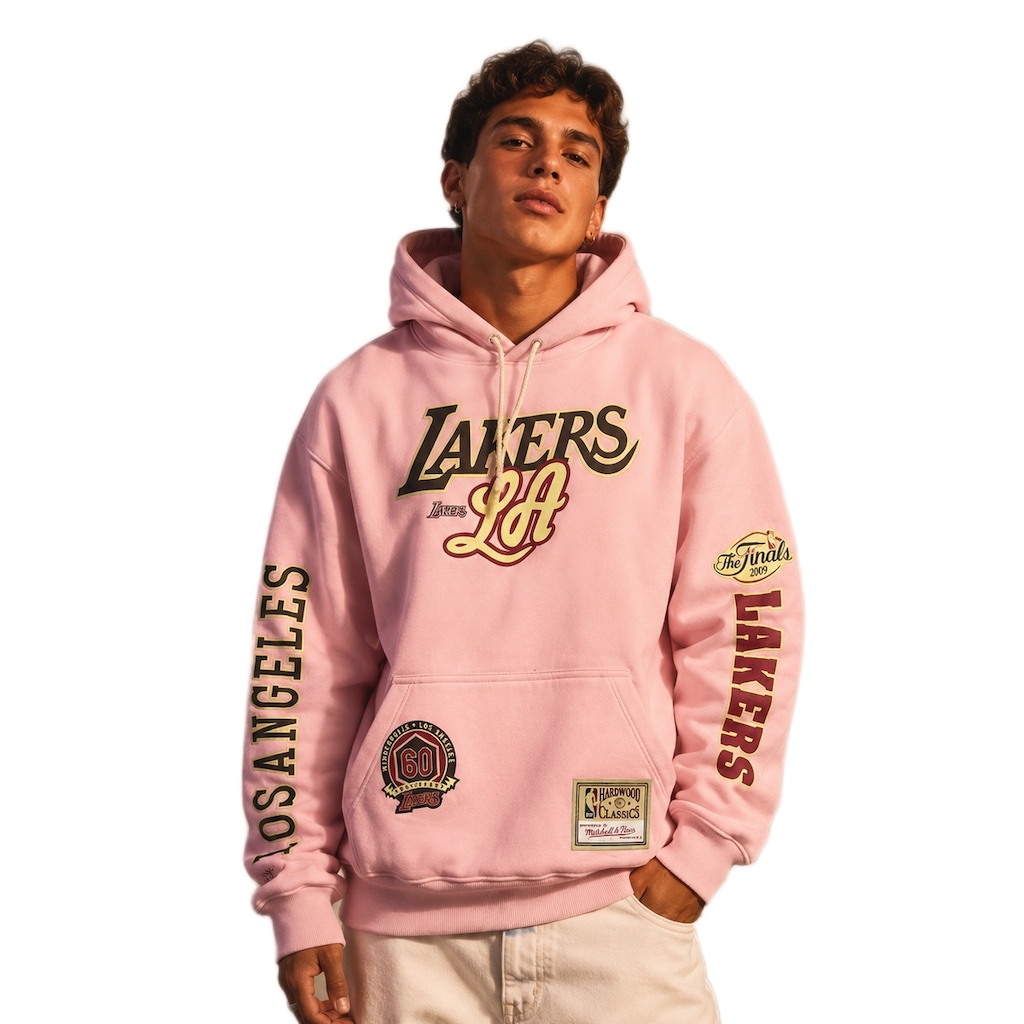 Imagem 3 do produto Blusão de Moletom NBA LA Lakers Mitchell & Ness - Masculino