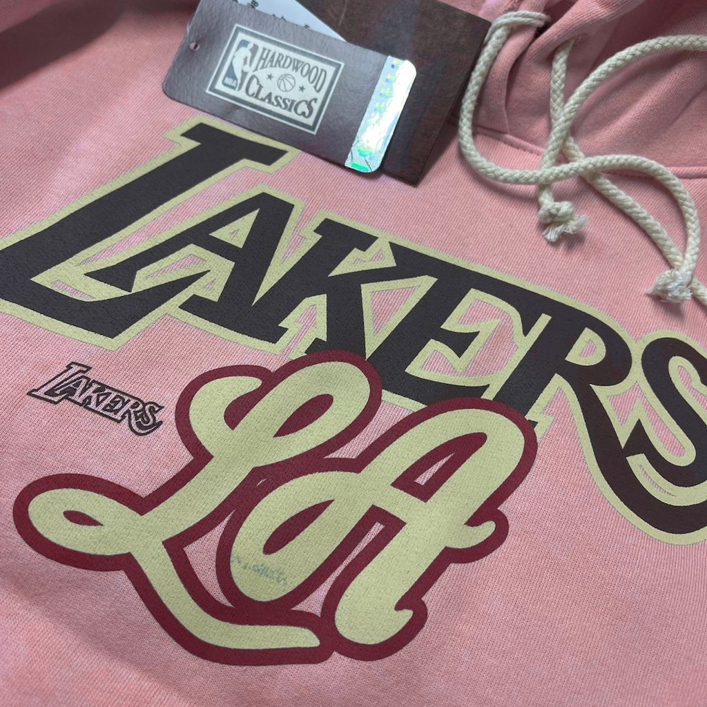 Imagem 4 do produto Blusão de Moletom NBA LA Lakers Mitchell & Ness - Masculino