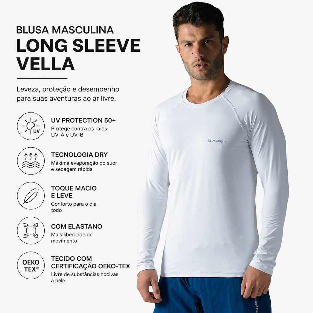 Imagem 5 do produto Blusa Long Sleeve Vella Galapagos - Masculina