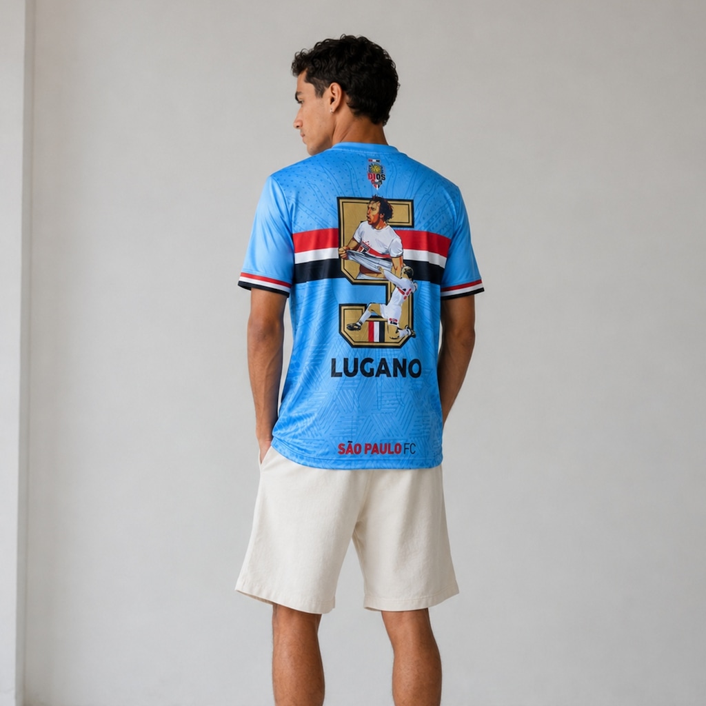 Imagem 3 do produto Camisa do São Paulo Lugano Ídolo Uruguaio Hyperbole - Masculina