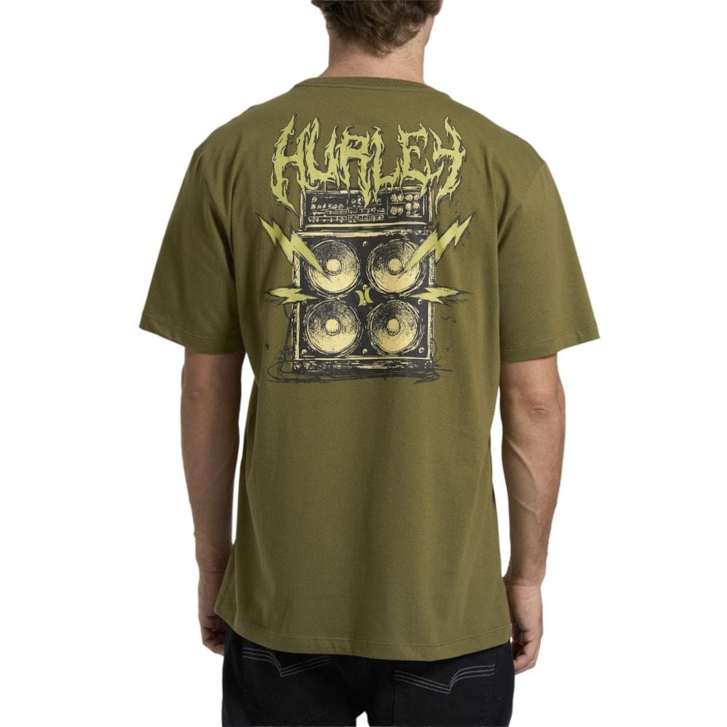Imagem 2 do produto Camiseta Hurley Noise Militar - Masculina