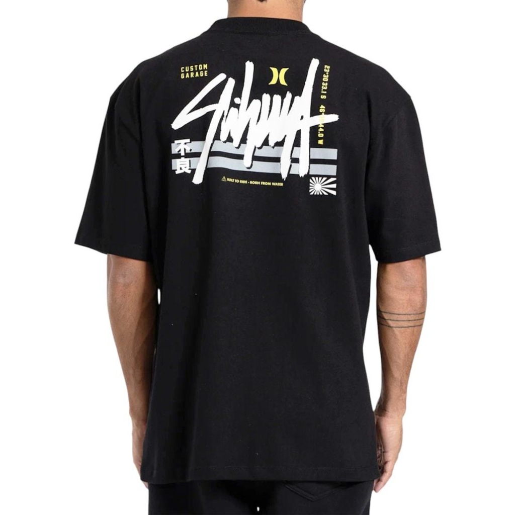 Imagem 2 do produto Camiseta Hurley Max Fit x Shibuya Signature Block Party - Masculina