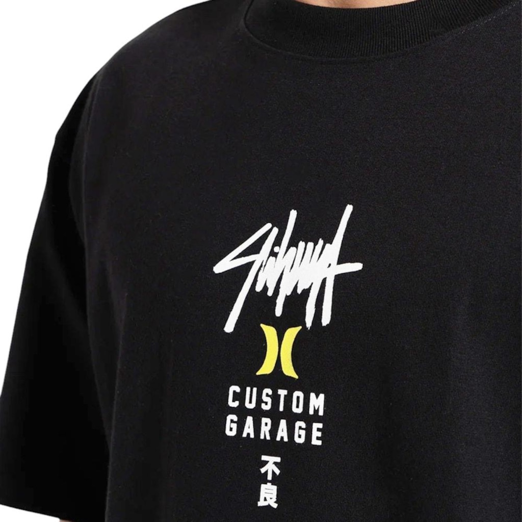 Imagem 3 do produto Camiseta Hurley Max Fit x Shibuya Signature Block Party - Masculina