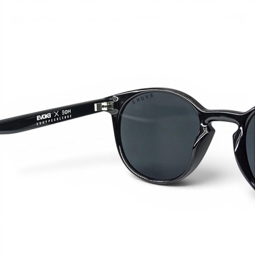 Imagem 4 do produto Óculos de Sol Unissex Evoke EVK 20 EOH11 Black Shine Gray Gradient