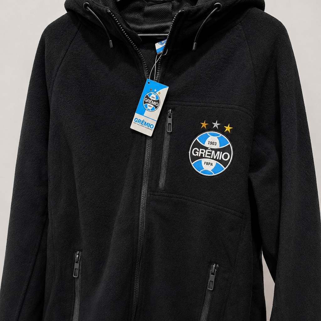 Imagem 2 do produto Jaqueta do Grêmio Fleece Escudo Bordado Lotus - Masculina