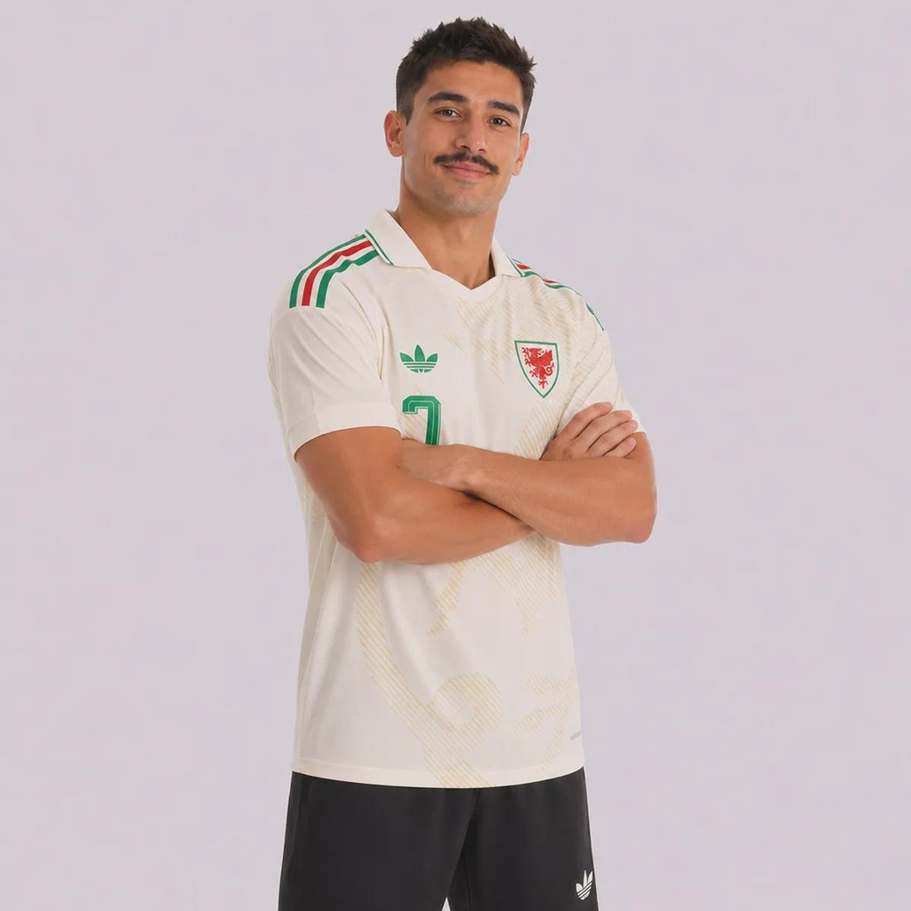 Imagem 3 do produto Camisa País de Gales II 26/27 7 Brooks adidas Masculina