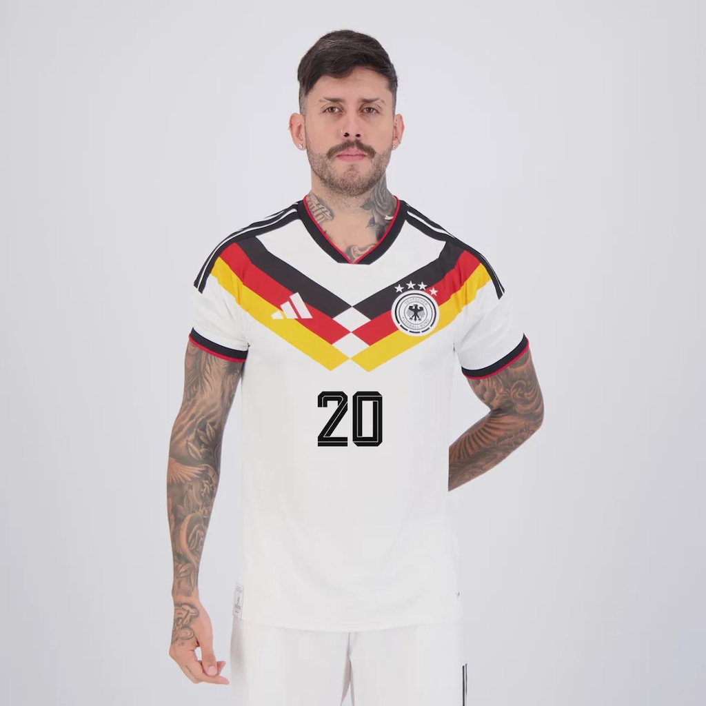 Imagem 2 do produto Camisa Alemanha I 26/27 20 S. Gnabry adidas Masculina