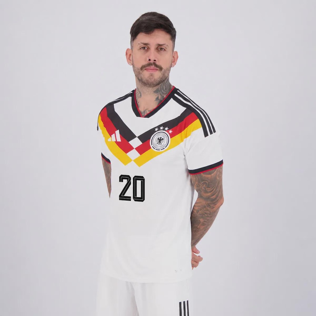 Imagem 4 do produto Camisa Alemanha I 26/27 20 S. Gnabry adidas Masculina