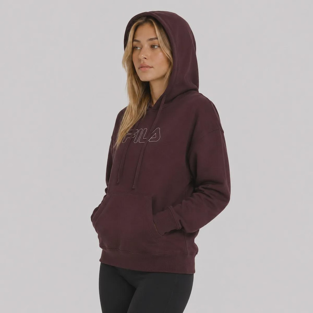 Imagem 3 do produto Blusão de Moletom com Capuz Fila Outline Winter B Feminino