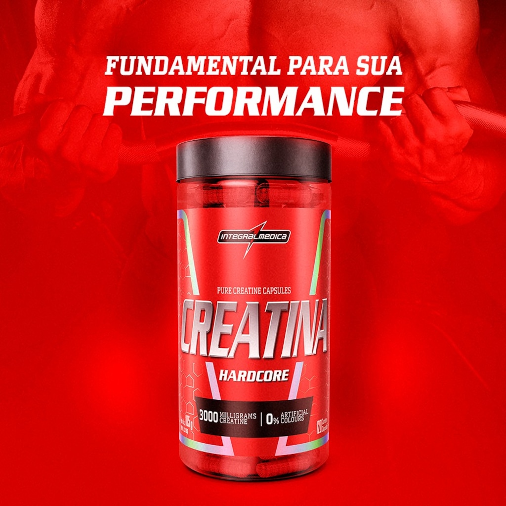 Imagem 3 do produto Creatina Integralmedica 120 cápsulas