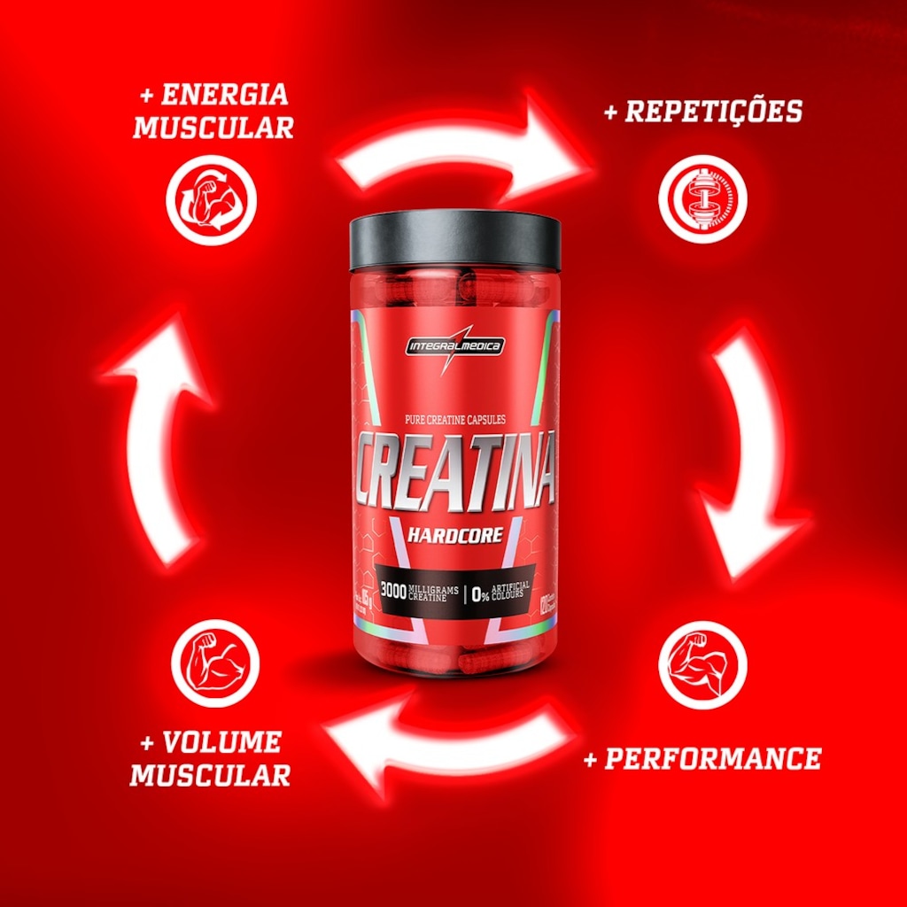 Imagem 5 do produto Creatina Integralmedica 120 cápsulas