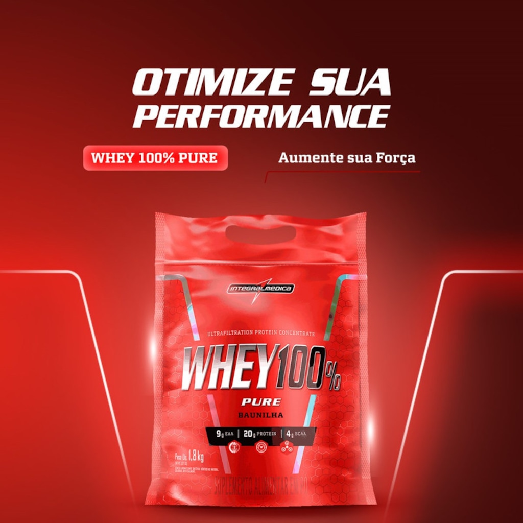 Imagem 2 do produto Whey 100% Pure 1,8kg Pouch Integralmedica