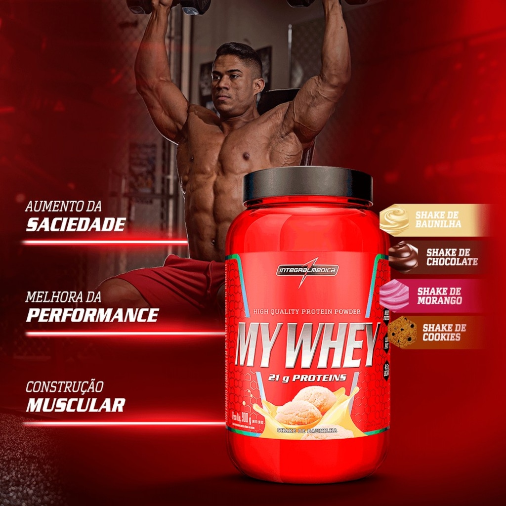 Imagem 2 do produto Whey Protein Integralmedica My Whey 900g Pote