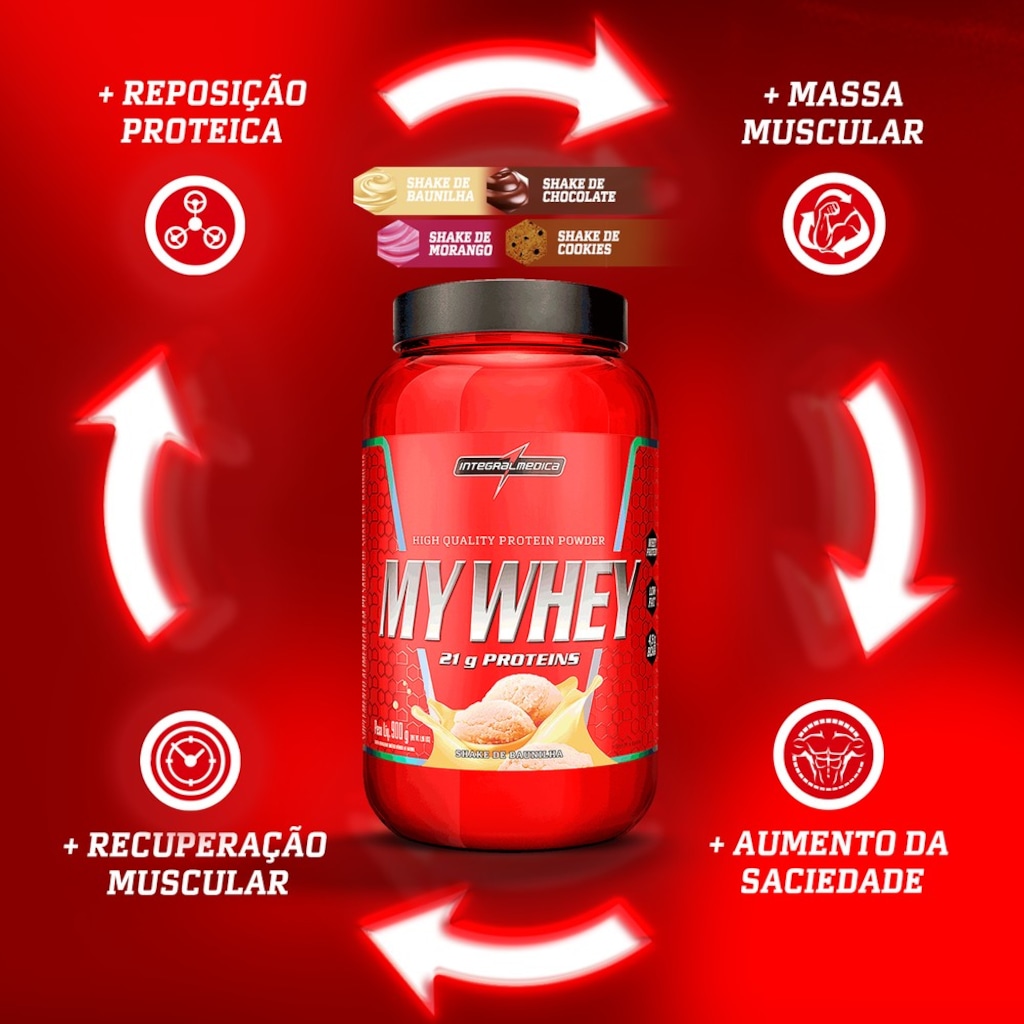 Imagem 5 do produto Whey Protein Integralmedica My Whey 900g Pote