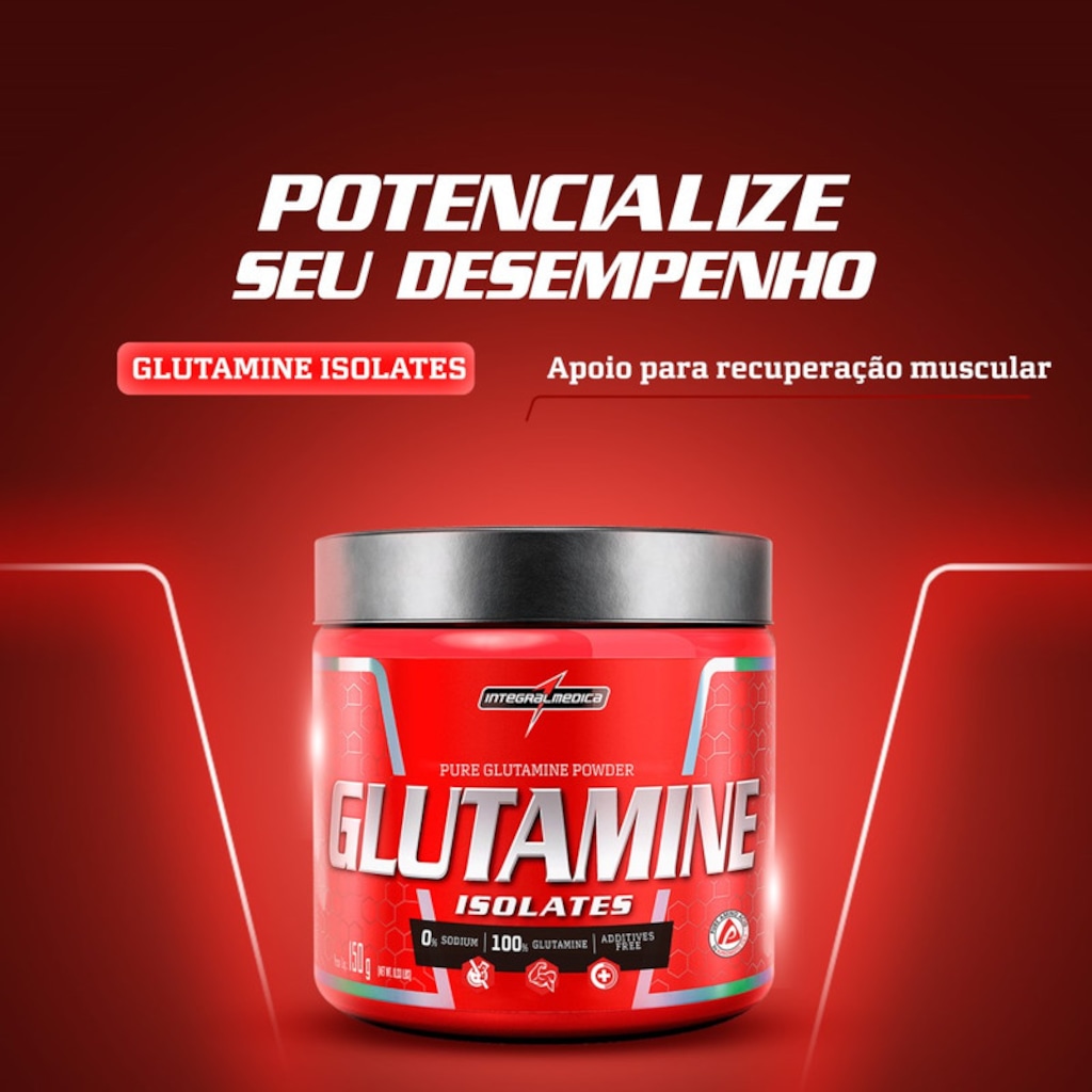 Imagem 2 do produto Glutamina Natural Integralmedica Glutamine 150g