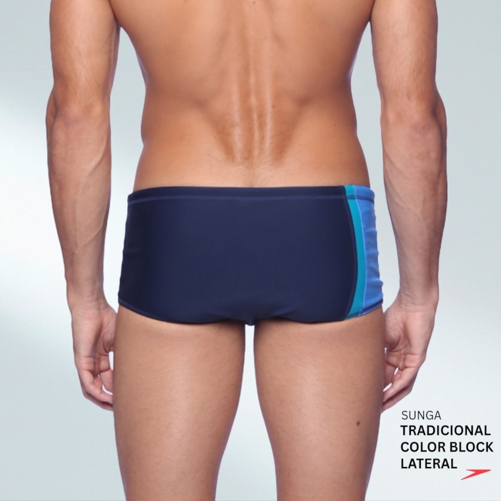 Imagem 3 do produto Sunga Tradicional Color Block Lateral Speedo - Adulto