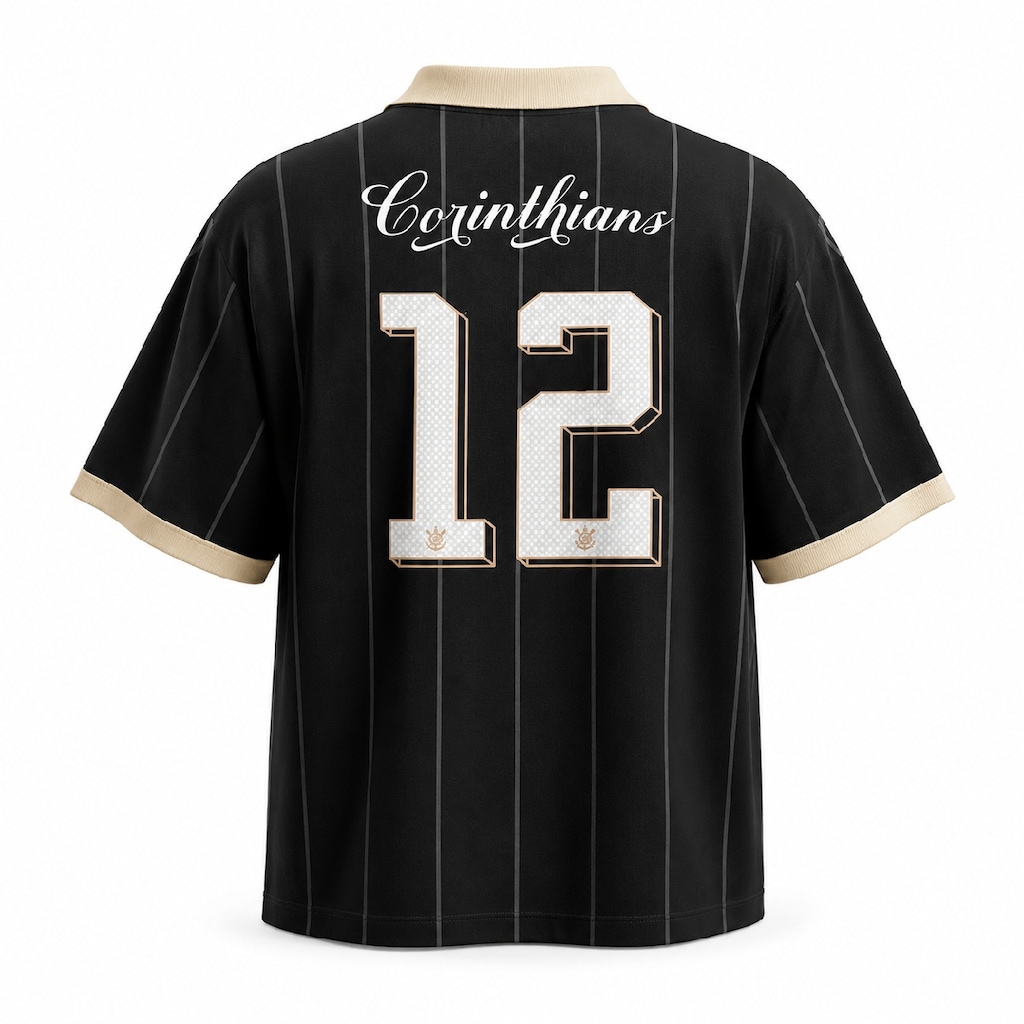 Imagem 4 do produto Camisa Polo do Corinthians Approve Huge Centenário Oversized - Masculina