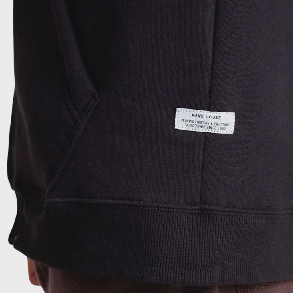 Imagem 3 do produto Blusão de Moletom Hang Loose Canguru Aberto Typo - Masculino