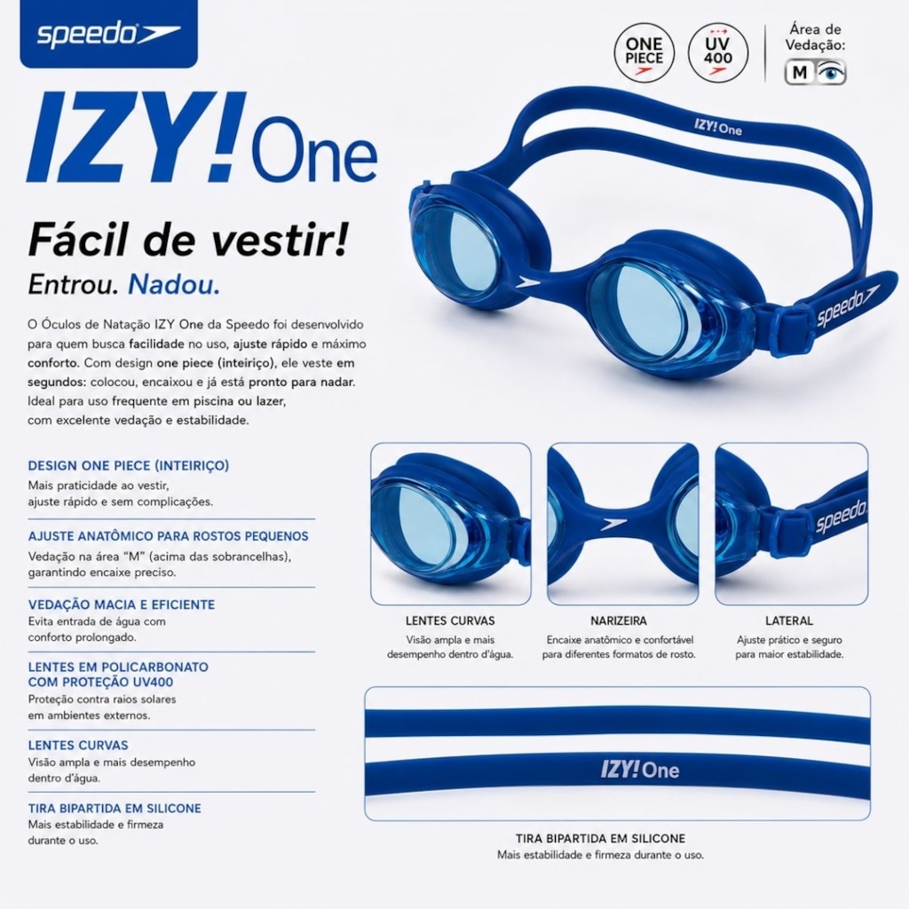Imagem 3 do produto Óculos de Natação Adulto Speedo IZY One