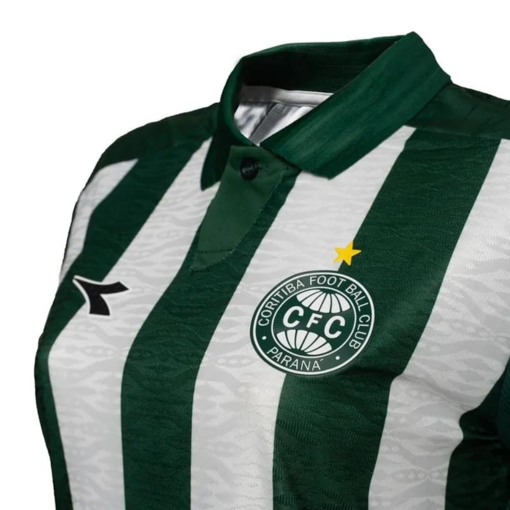 Imagem 5 do produto Camisa Coritiba Oficial Jogo 2 Diadora Feminino