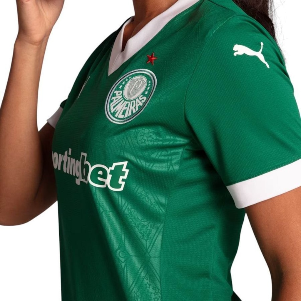 Imagem 3 do produto Camisa do Palmeiras I 2025 Torcedora Puma Feminina