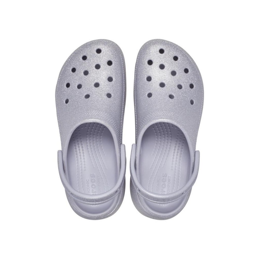 Imagem 4 do produto Sandália Crocs Classic Platform Glitter Clog Mauve Mist - Unissex