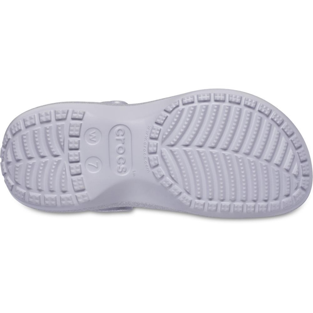 Imagem 5 do produto Sandália Crocs Classic Platform Glitter Clog Mauve Mist - Unissex