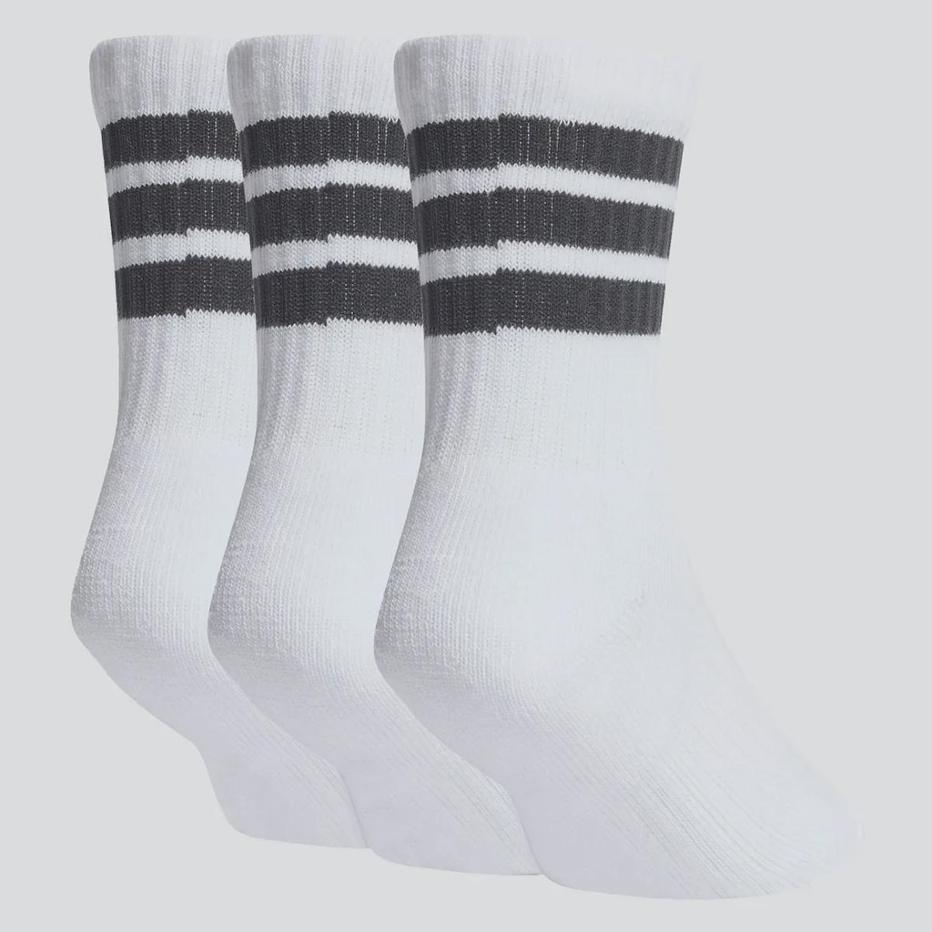 Imagem 2 do produto Kit Meia adidas Crew - 3 Pares - Infantil