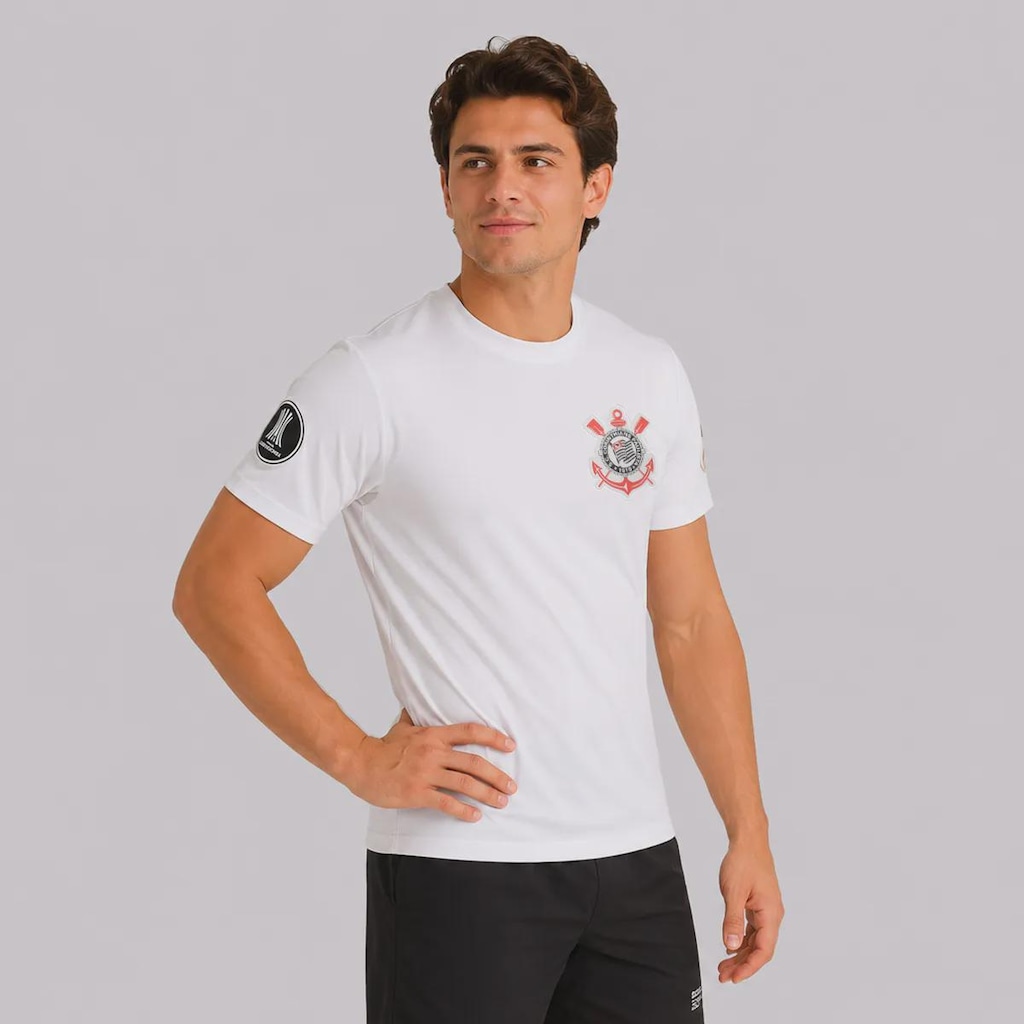 Imagem 2 do produto Camisa do Corinthians Brasão Dry Patch Libertadores Masculina