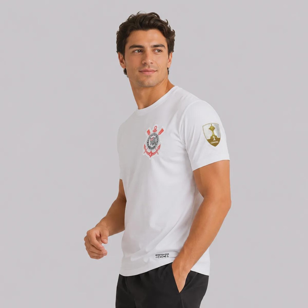 Imagem 3 do produto Camisa do Corinthians Brasão Dry Patch Libertadores Masculina