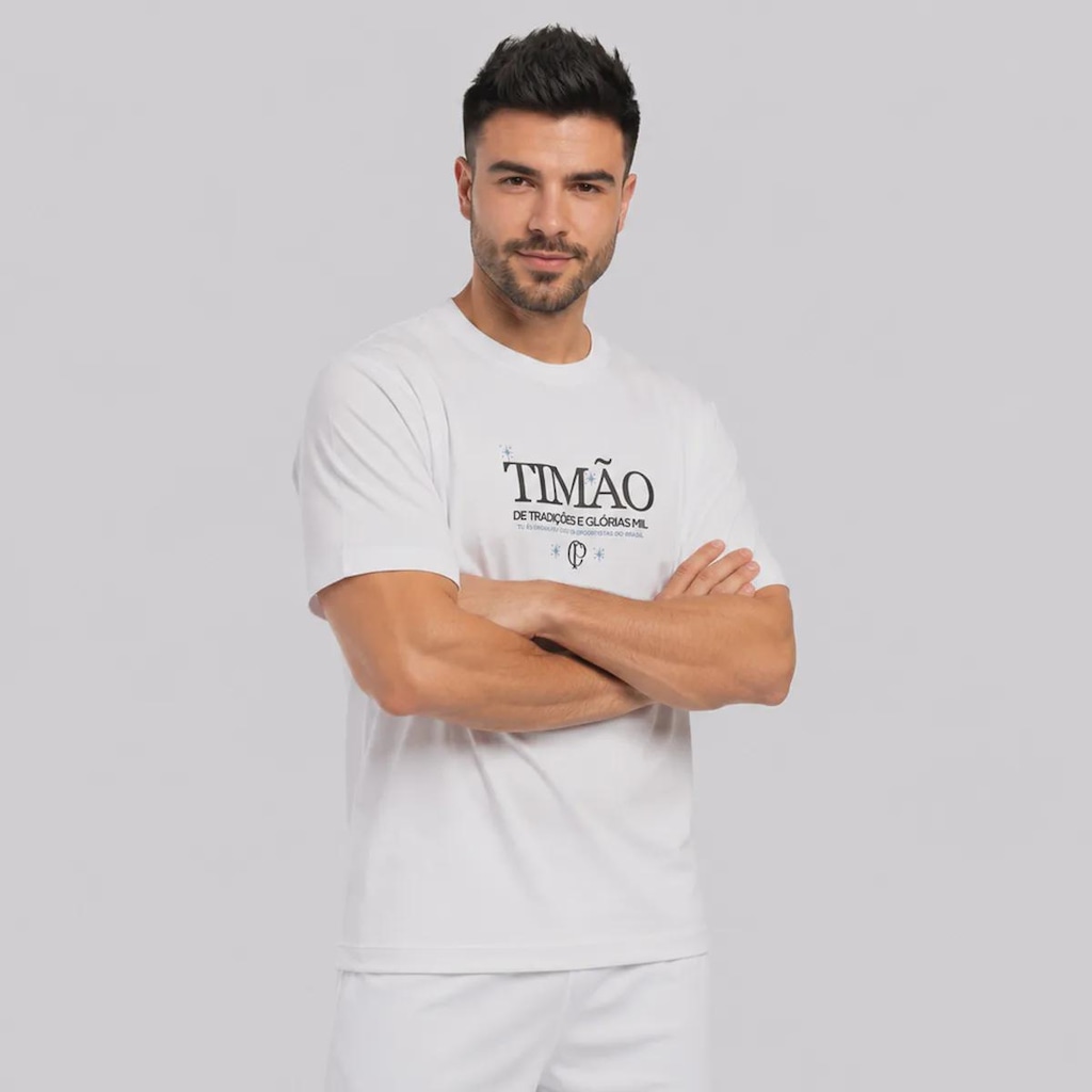Imagem 3 do produto Camiseta do Corinthians Glórias Mil Oversized Masculina