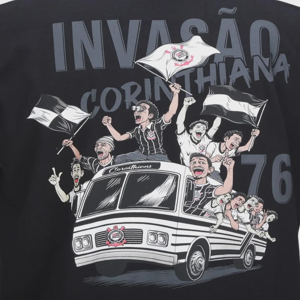 Imagem 3 do produto Camiseta do Corinthians Surf Center Invasão Corinthiana - Masculina