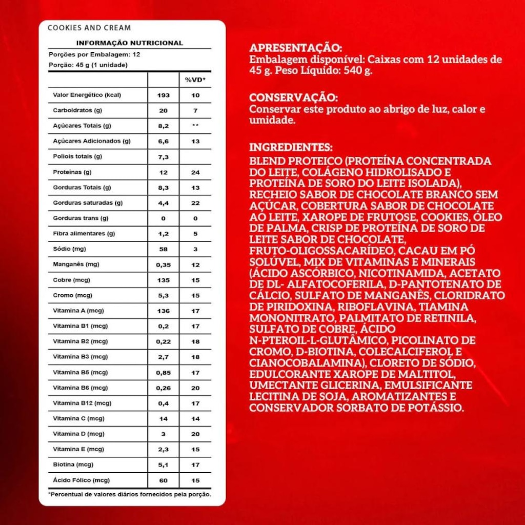 Imagem 2 do produto Protein Crisp Bar 1 un Integralmedica
