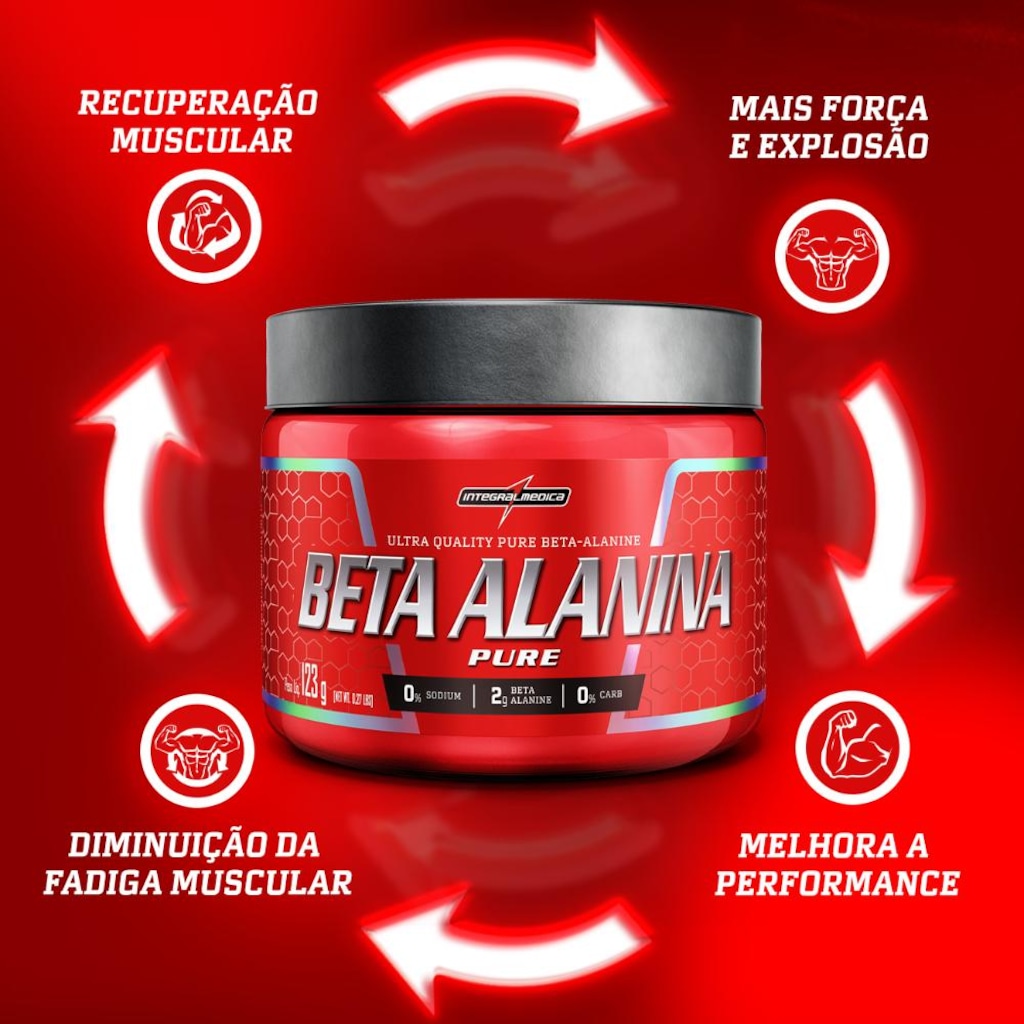 Imagem 2 do produto Aminoácido Integralmedica Beta-Alanina 123g