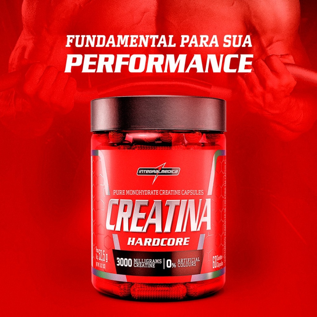Imagem 3 do produto Creatina Monohidratada em Cápsulas 60 Cápsulas – Integralmedica