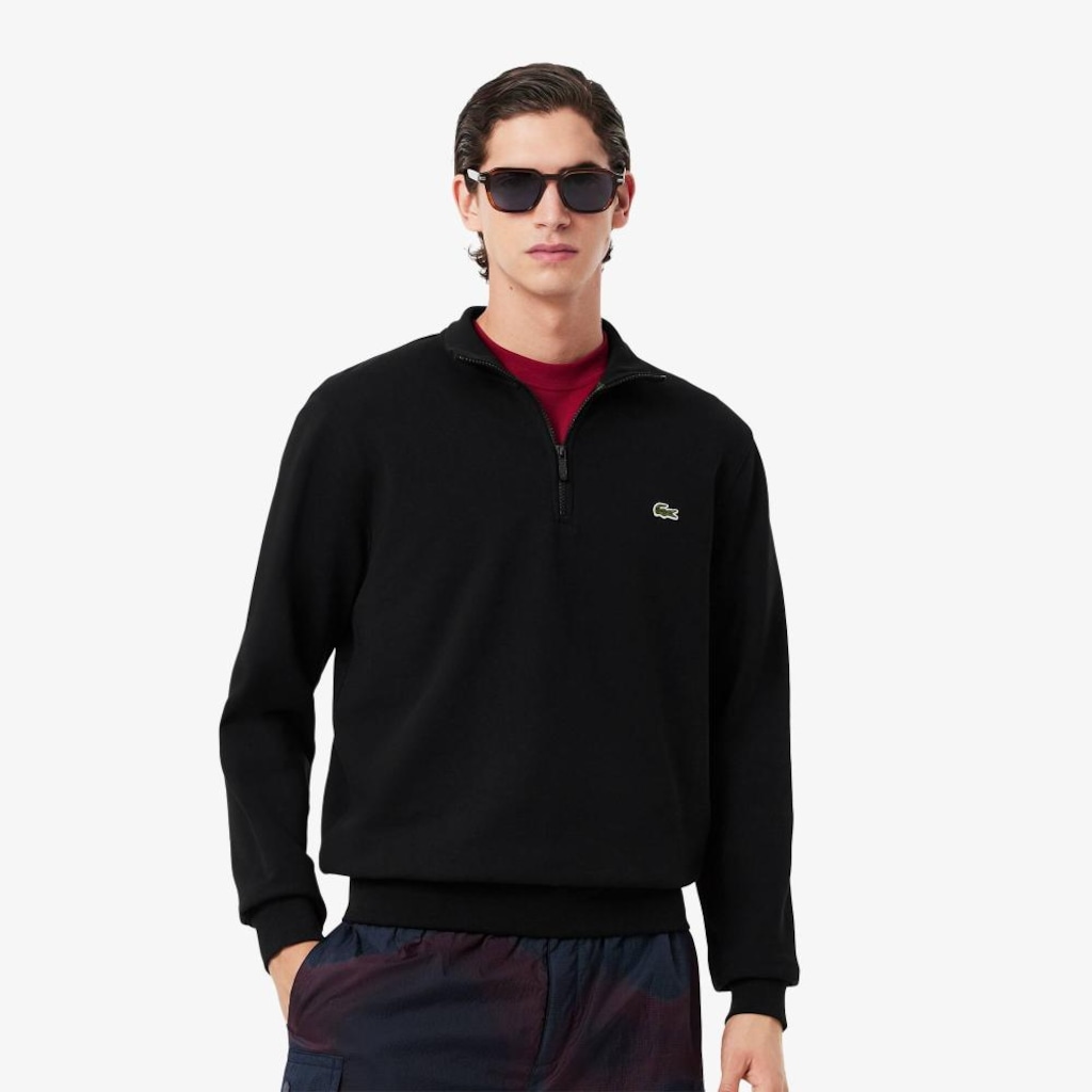 Imagem 2 do produto Agasalho de Lã com Zíper Gola Alta Lacoste Masculino