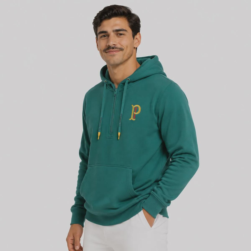 Imagem 2 do produto Blusão de Moletom Palmeiras Canguru PI Masculino