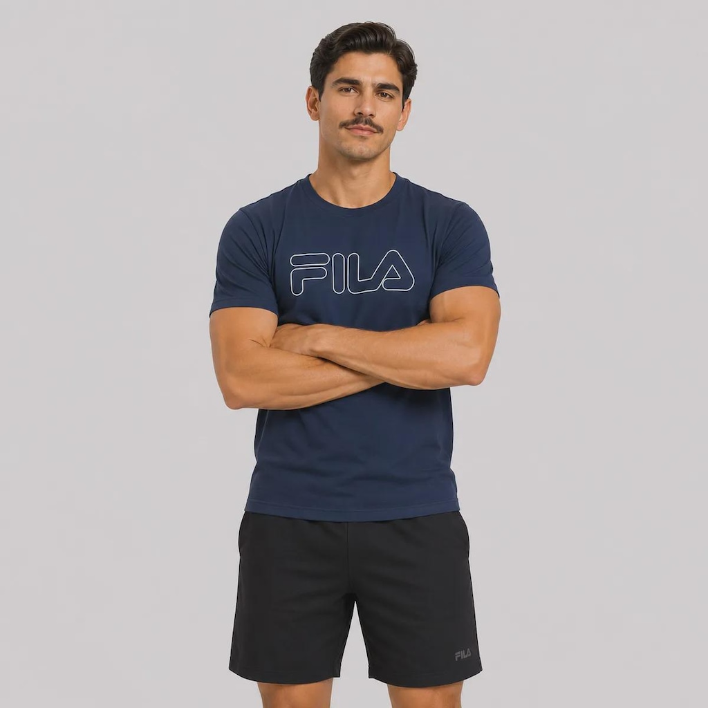 Imagem 3 do produto Camiseta Fila Regular Letter Outline Masculina