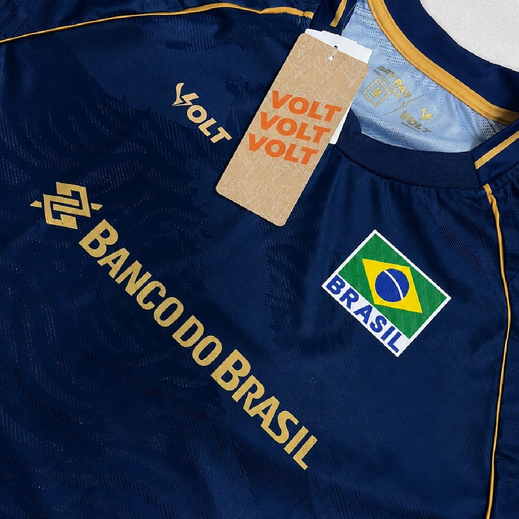 Imagem 3 do produto Camisa do Brasil Vôlei 2026 Jogo 2 Volt - Masculina