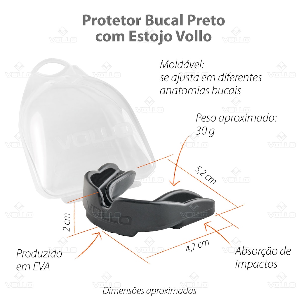Imagem 4 do produto Kit Bandagem Elástica + Protetor Bucal Boxe Vollo