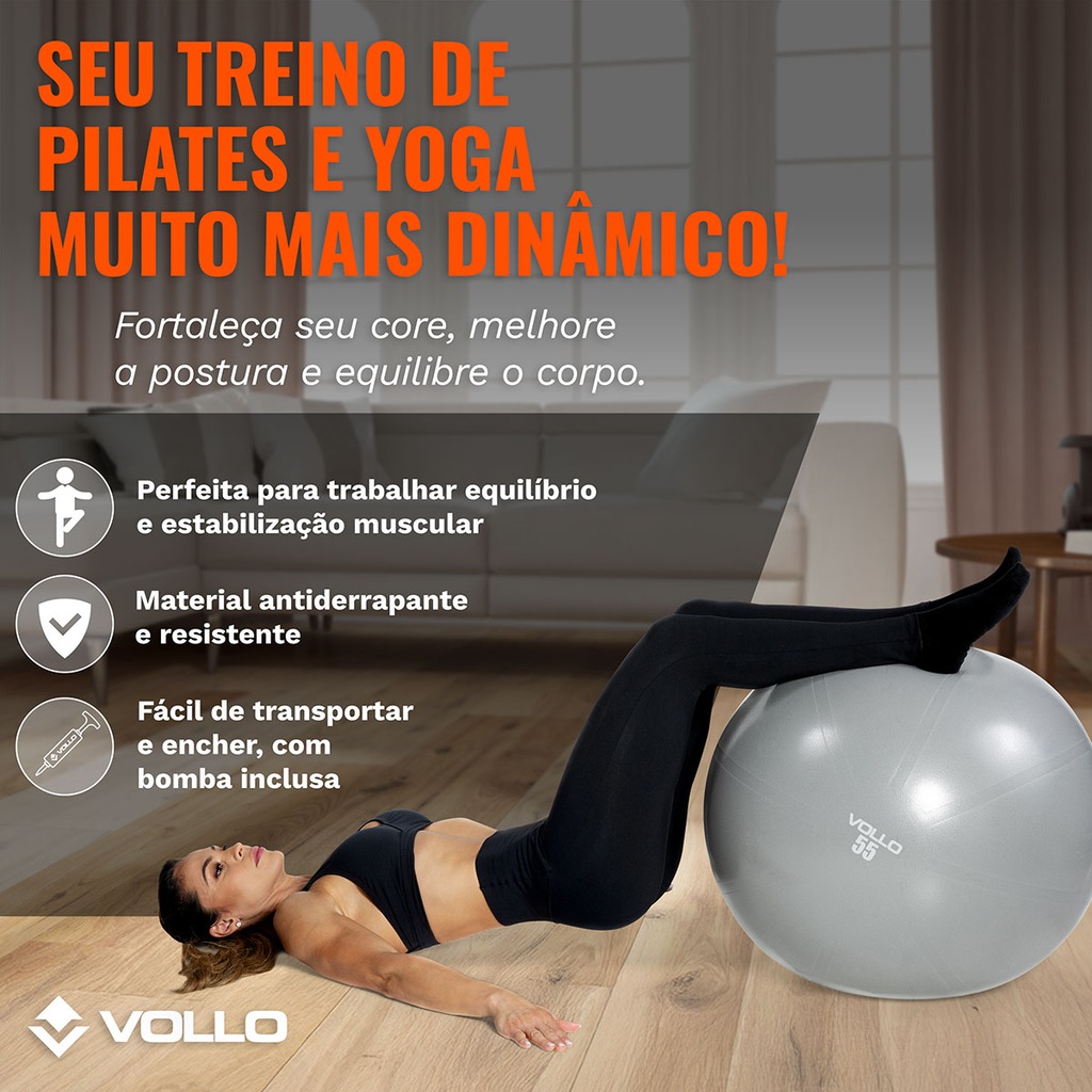 Imagem 4 do produto Kit 3 Bolas de Pilates Vollo