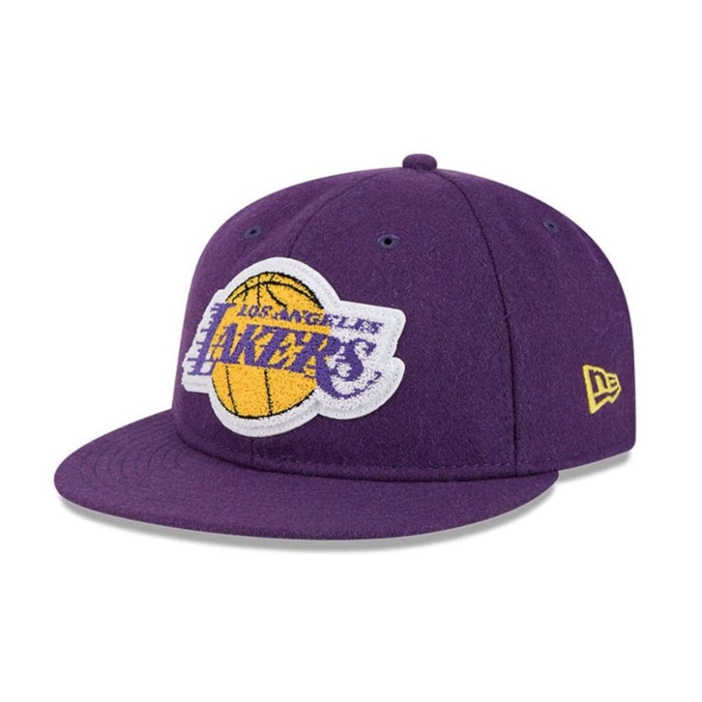 Imagem 2 do produto Boné Adulto New Era Retro Crown 950 Los Angeles Lakers Aba Reta