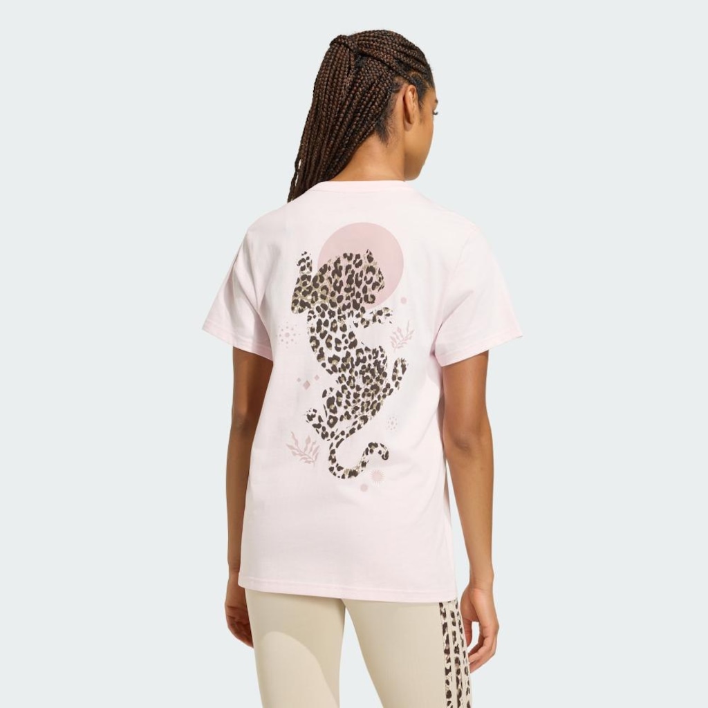 Imagem 3 do produto Camiseta adidas Estampa Animal 1 Feminina