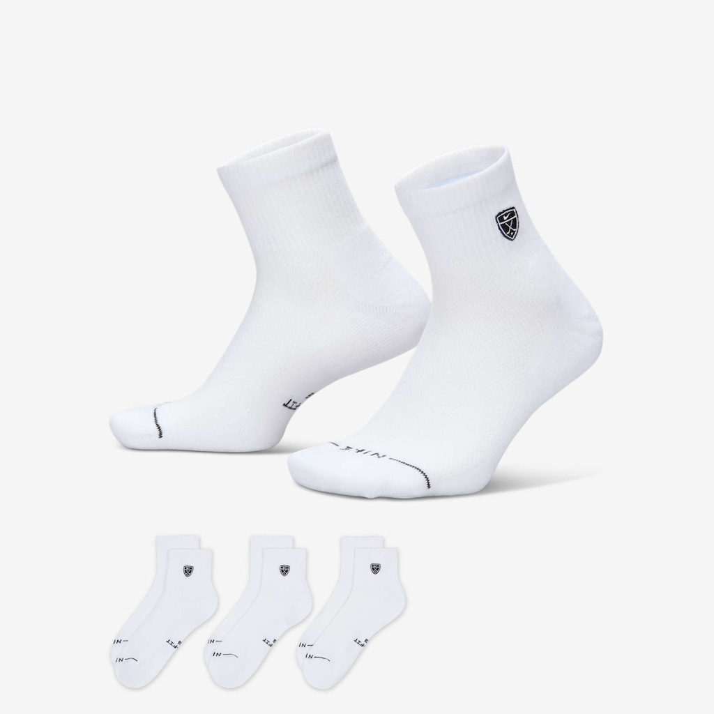 Imagem 1 do produto Kit 3 Pares de Meia Nike Everyday Elevated Golf Unissex