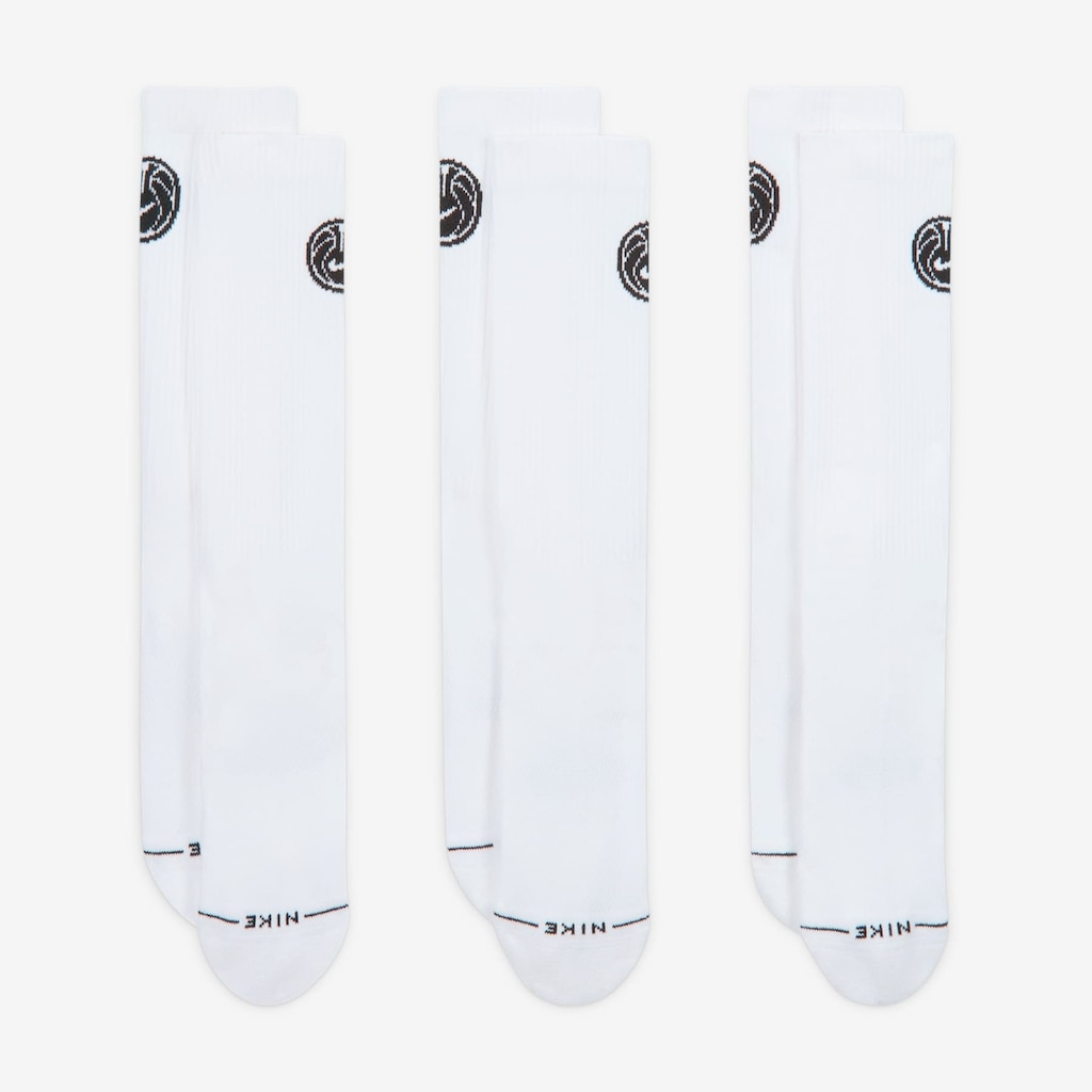 Imagem 2 do produto Kit 3 Pares de Meia Nike Everyday Elevated Crew Basketball Unissex