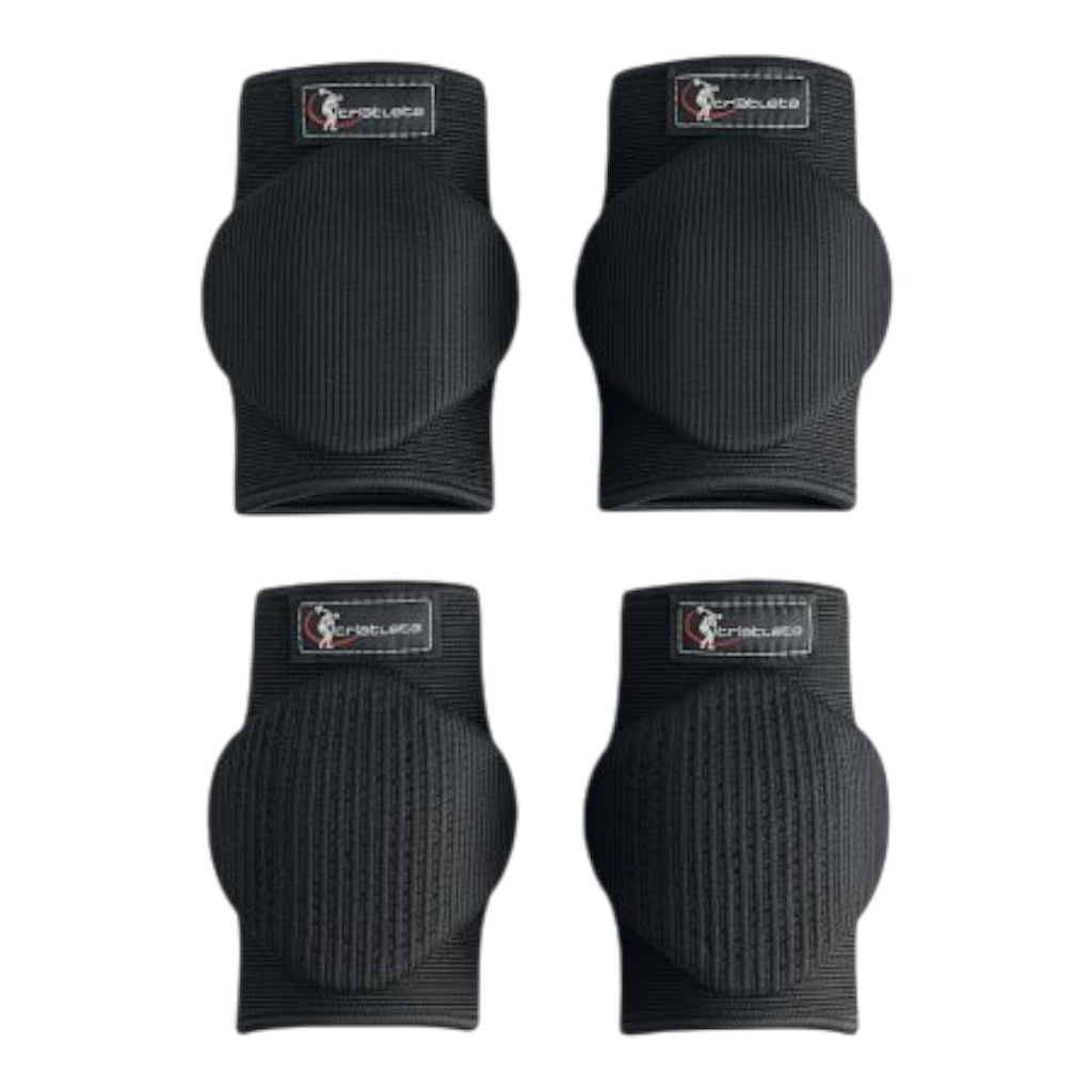 Imagem 2 do produto Kit Triatleta Esportes Luva Para Goleiro + Joelheira + Cotoveleira Infantil