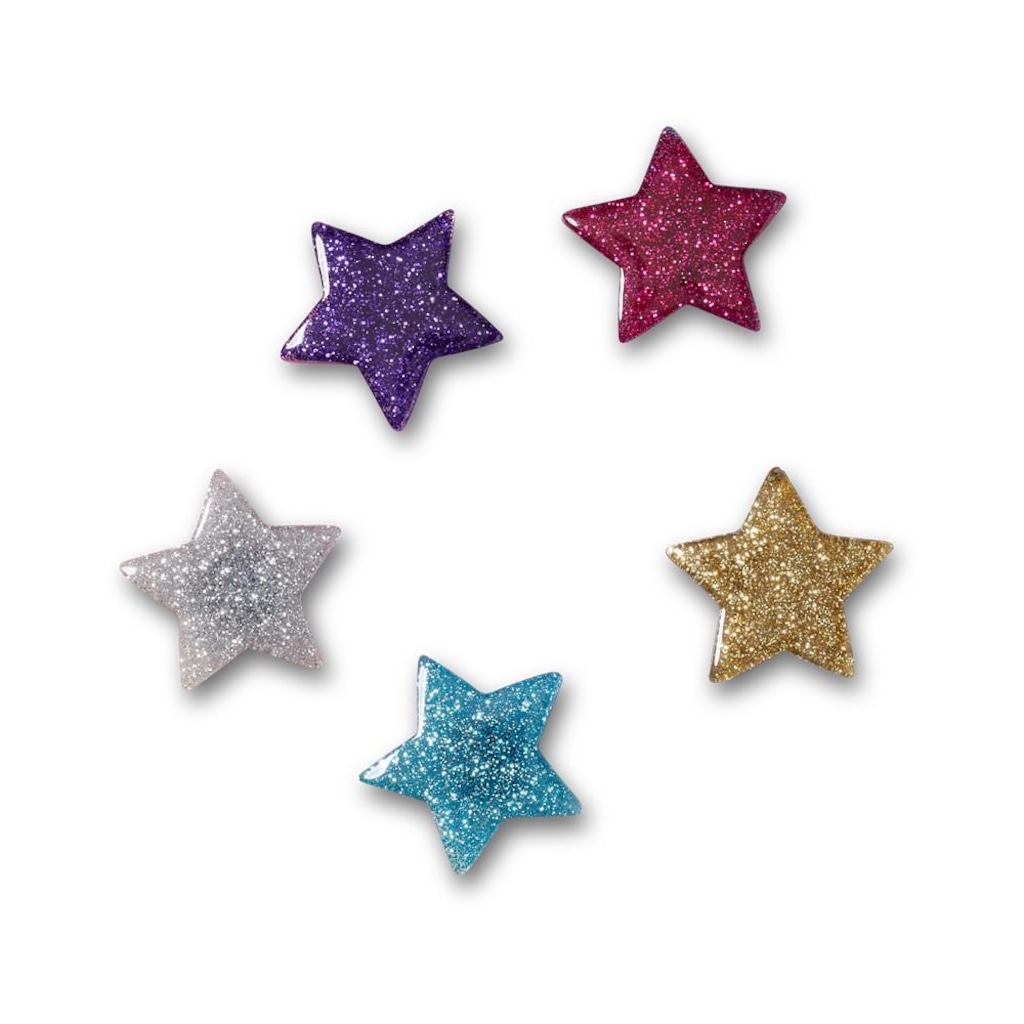 Imagem 2 do produto Jibbitz™ estrelas glitter pack 5 unico - Unissex