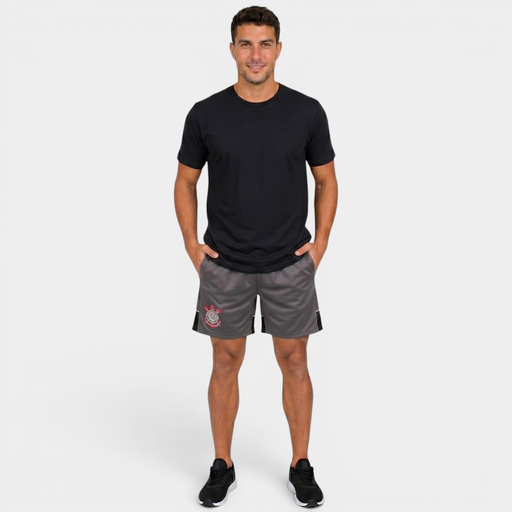 Imagem 4 do produto Bermuda do Corinthians Padrão Braziline - Masculina