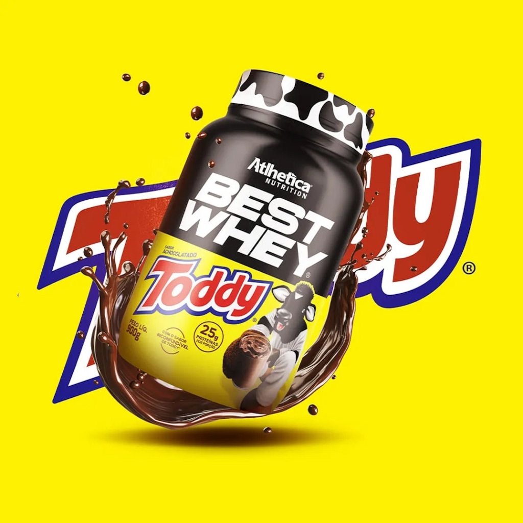 Imagem 3 do produto Best Whey Protein Atlhetica Nutrition Achocolatado Toddy - 900g