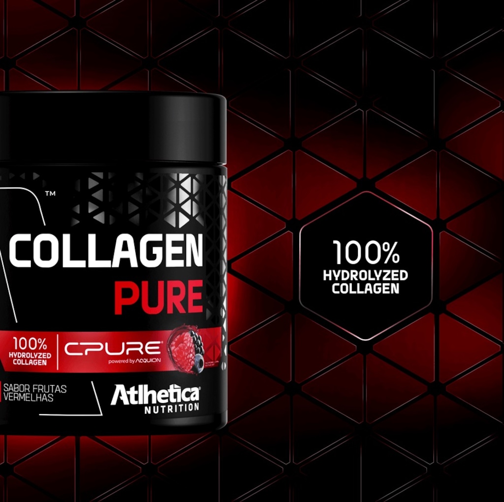 Imagem 3 do produto Collagen Pure Atlhetica Nutrition Mix Berries Frutas Vermelhas - 210g